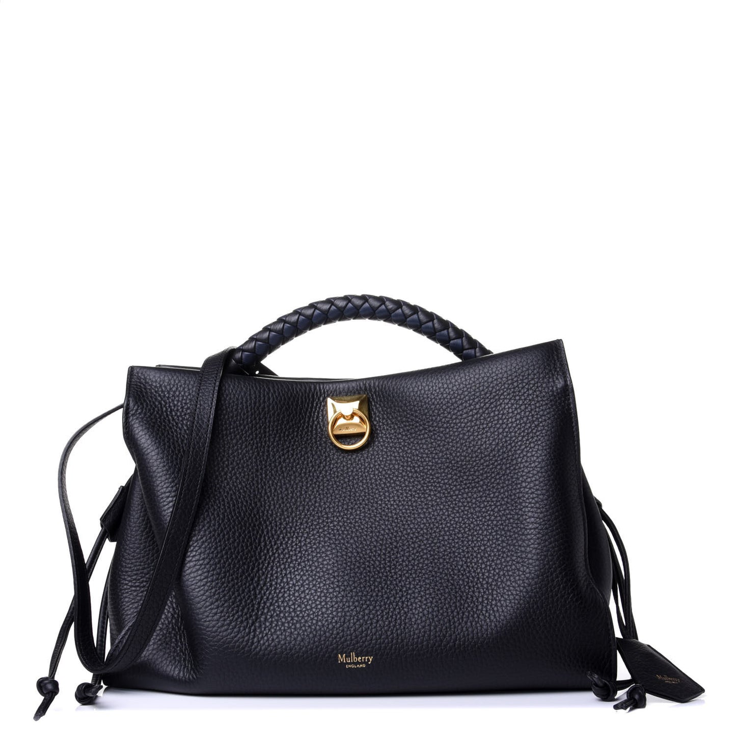 Heavy Grain Iris Tote Midnight Black