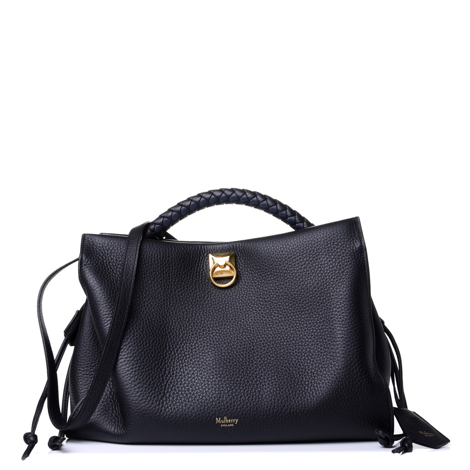 Mulberry Heavy Grain Iris Tote Midnight Black 1 of 5