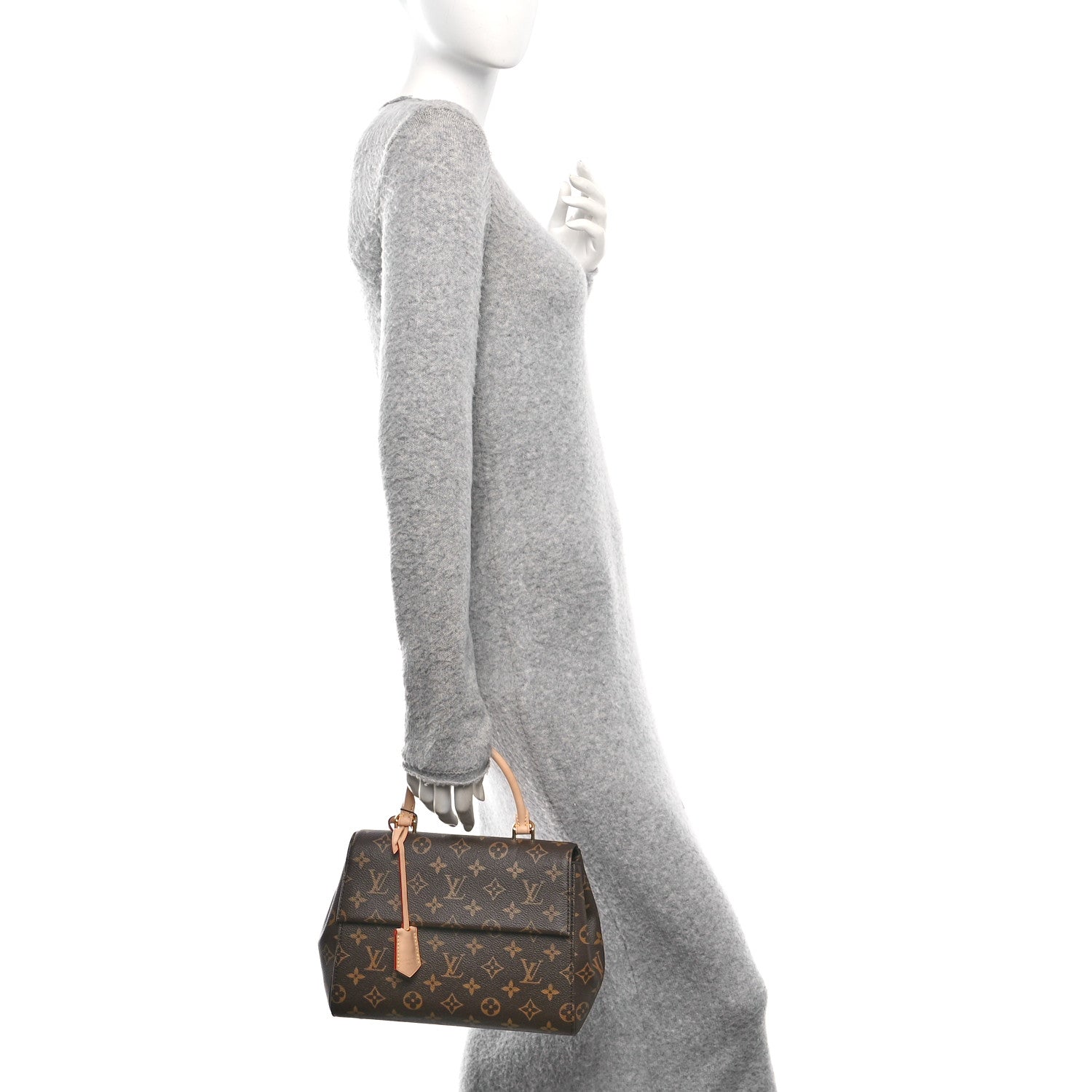 Louis Vuitton Monogram Cluny BB Black 2 of 9