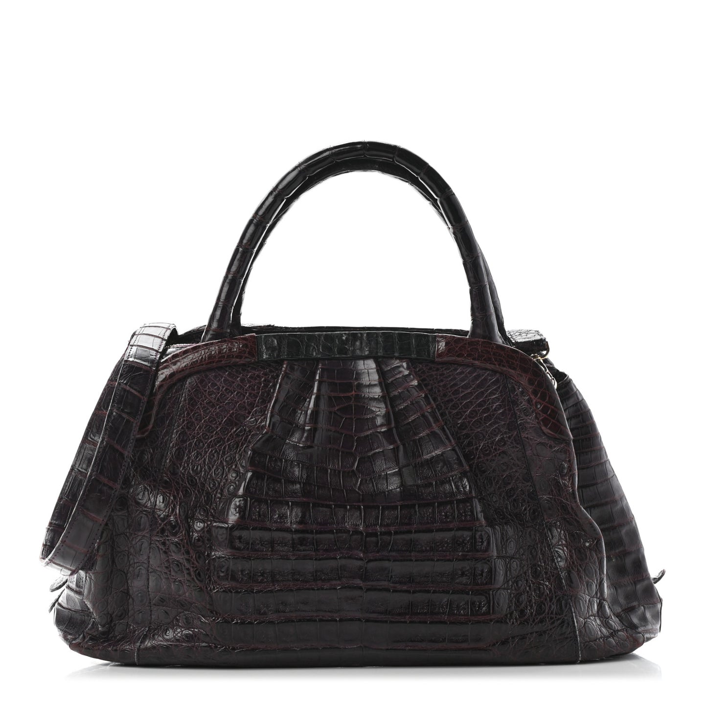 Crocodile Satchel Purple