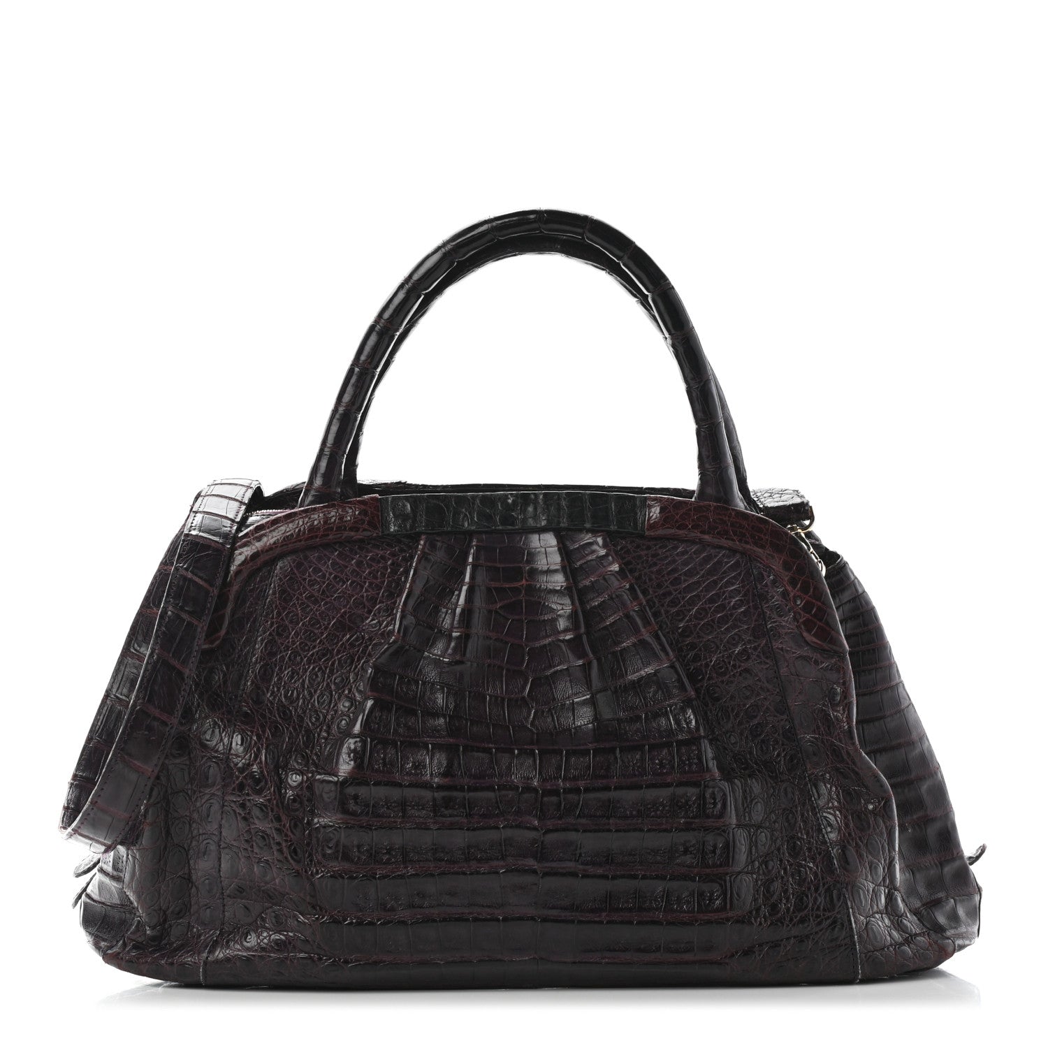Nancy Gonzalez Crocodile Satchel Purple 1 of 9