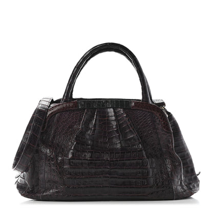 Nancy Gonzalez Crocodile Satchel Purple 1 of 9