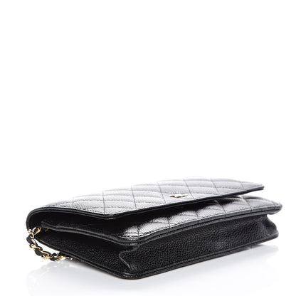 Chanel Caviar Quilted Wallet On Chain WOC Black 4 of 11
