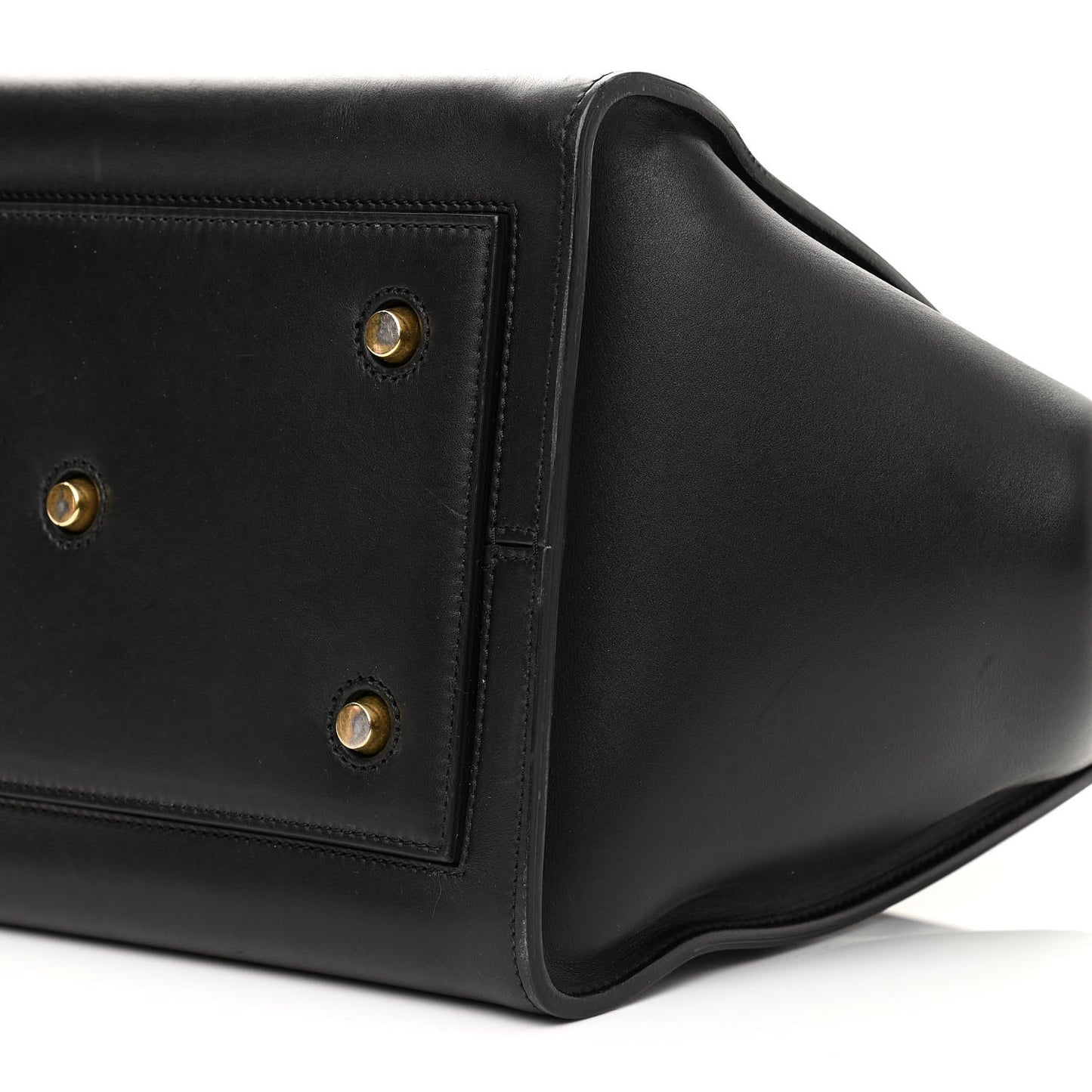 Smooth Calfskin Small Tie Knot Tote Black