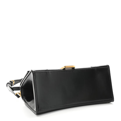 Balenciaga Shiny Box Calfskin Small Hourglass Top Handle Bag Black 4 of 8