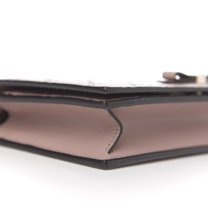 Gucci Guccissima Signature Bowy Chain Wallet Dark Cipria 6 of 8