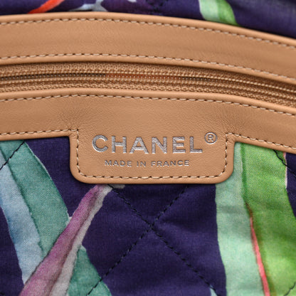 Chanel Canvas Quilted Jungle Jeans Tote White Multicolor 5 of 9