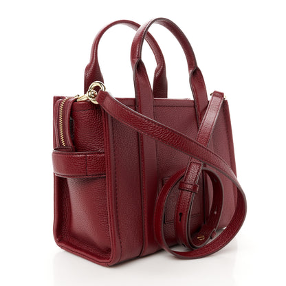 Marc Jacobs Grained Calfskin Small The Tote Bag Cherry 3 of 11