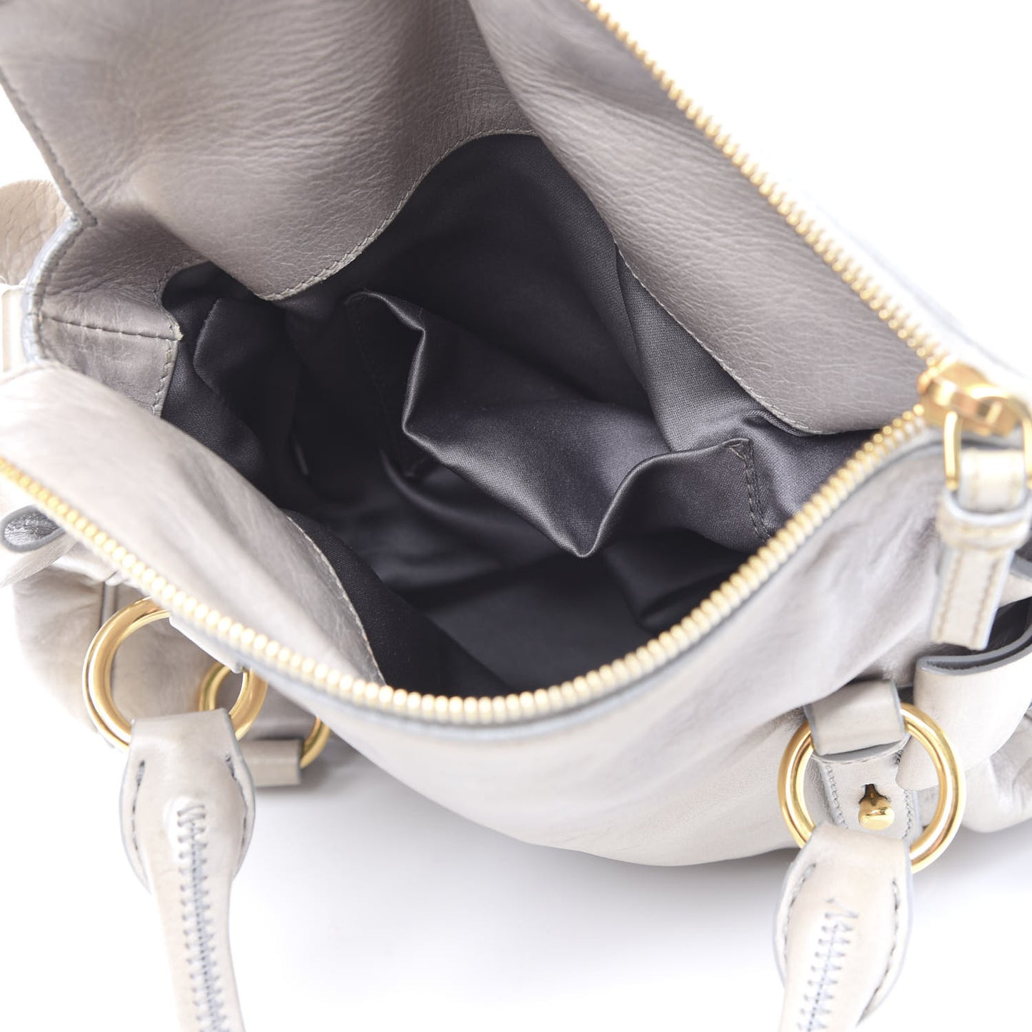 Vitello Lux Mini Bow Bag Grey