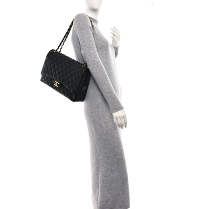 Chanel Caviar Quilted Maxi Double Flap Black 2 of 9