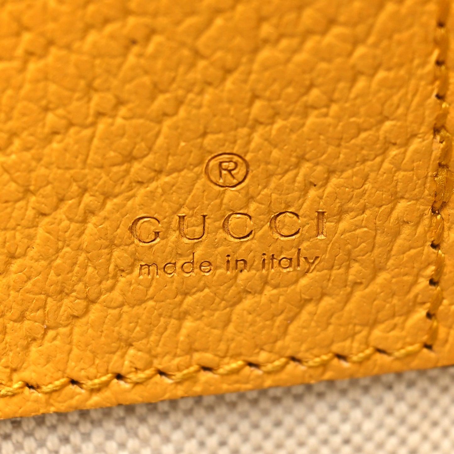 GG Supreme Monogram Neo Vintage Zip Wristlet Pouch Beige New Acero Crop