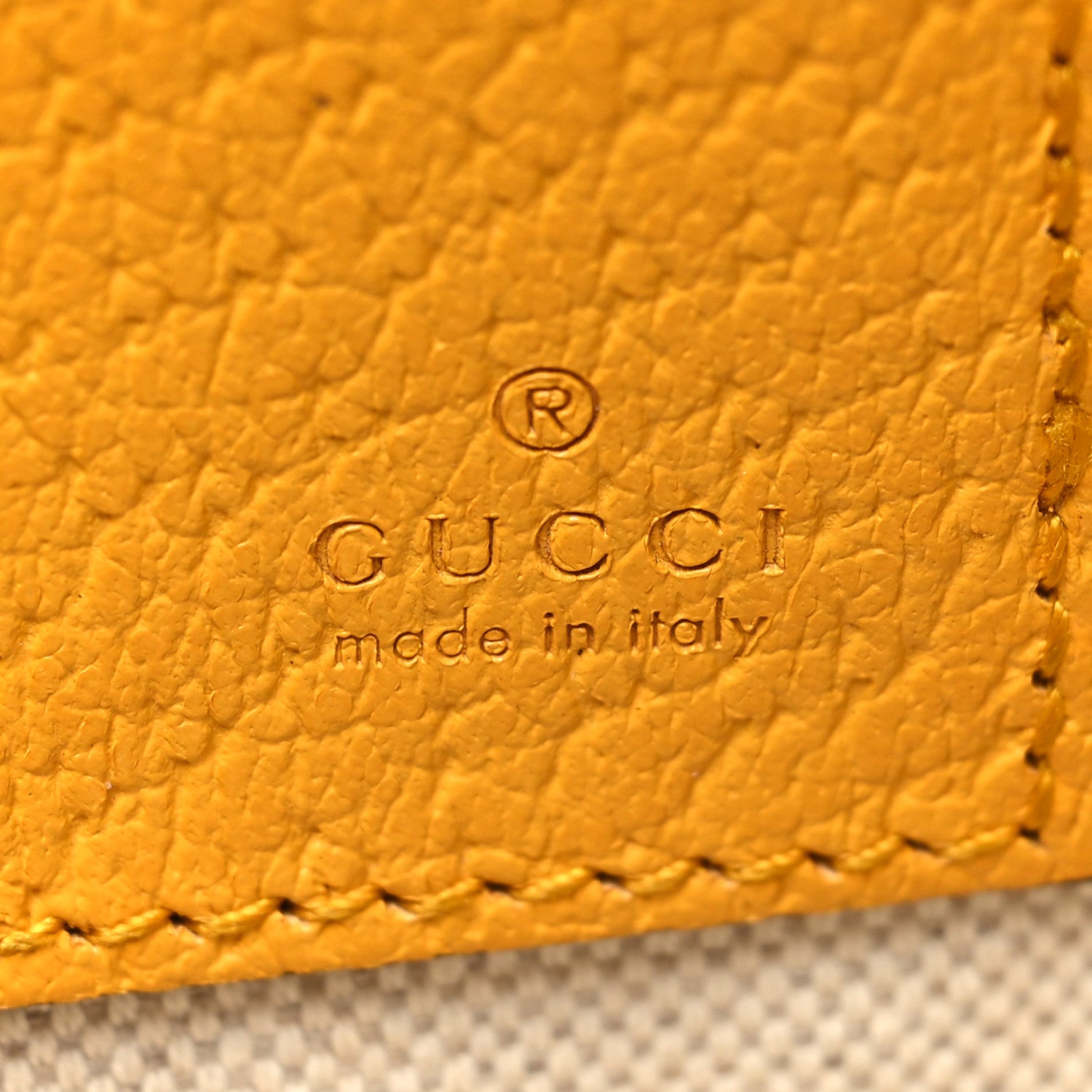 Gucci GG Supreme Monogram Neo Vintage Zip Wristlet Pouch Beige New Acero Crop 6 of 11