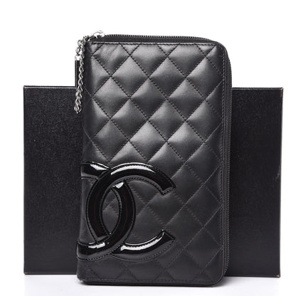 Chanel Calfskin Cambon Zip Around Organizer Wallet Black 16 of 16