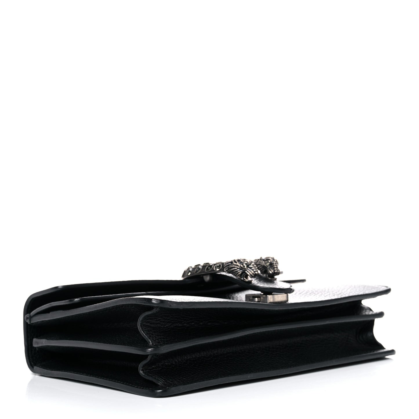 Pebbled Calfskin Small Dionysus Shoulder Bag Black