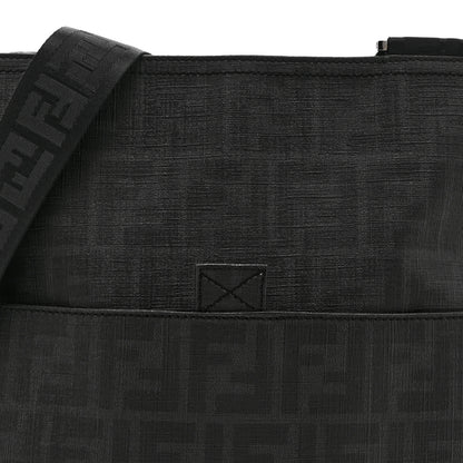Fendi Zucca Spalmati Messenger Bag Black 8 of 10