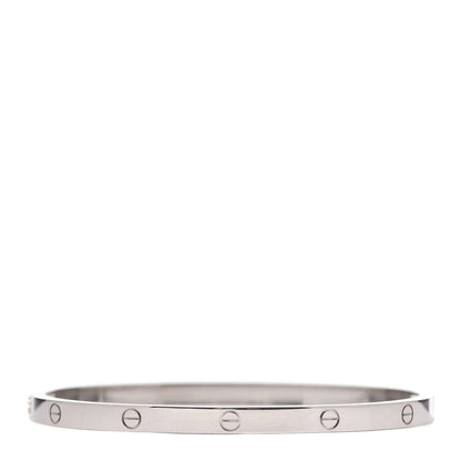 Cartier 18K White Gold Small LOVE Bracelet 16 3 of 7