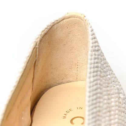 Chanel Crochet Cap Toe Ballerina Flats 38 Light Beige 10 of 10