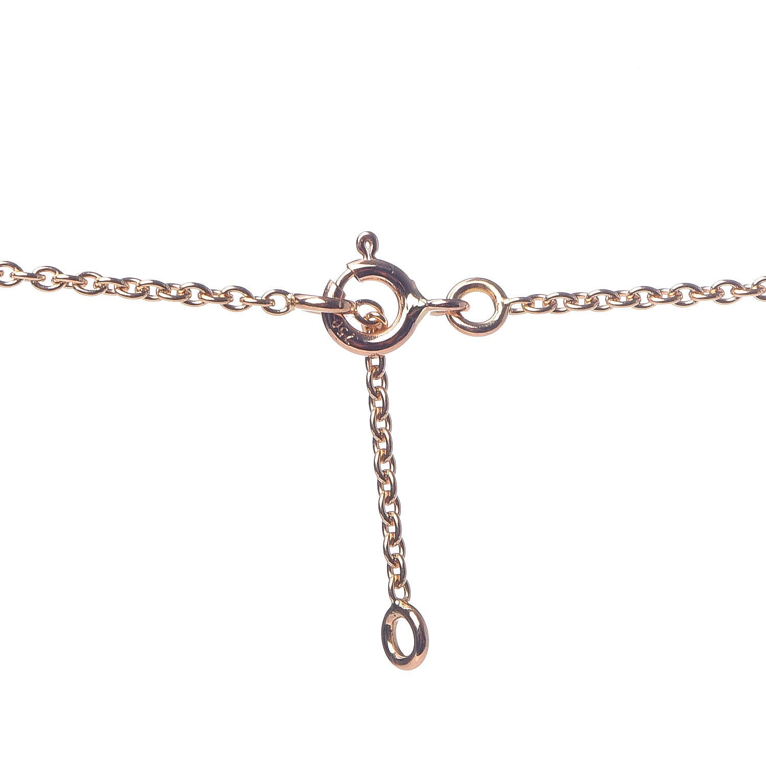 Hermes 18K Rose Gold Diamond Constance Amulette Pendant Necklace 4 of 5