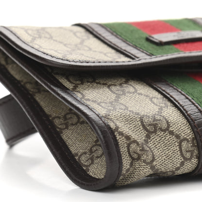Gucci GG Monogram Plus Web Belt Bag Dark Brown 9 of 10