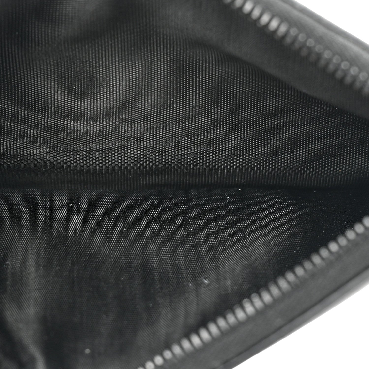 Christian Dior Ultra Matte Calfskin Saddle Chain Wallet Pouch Black 8 of 13
