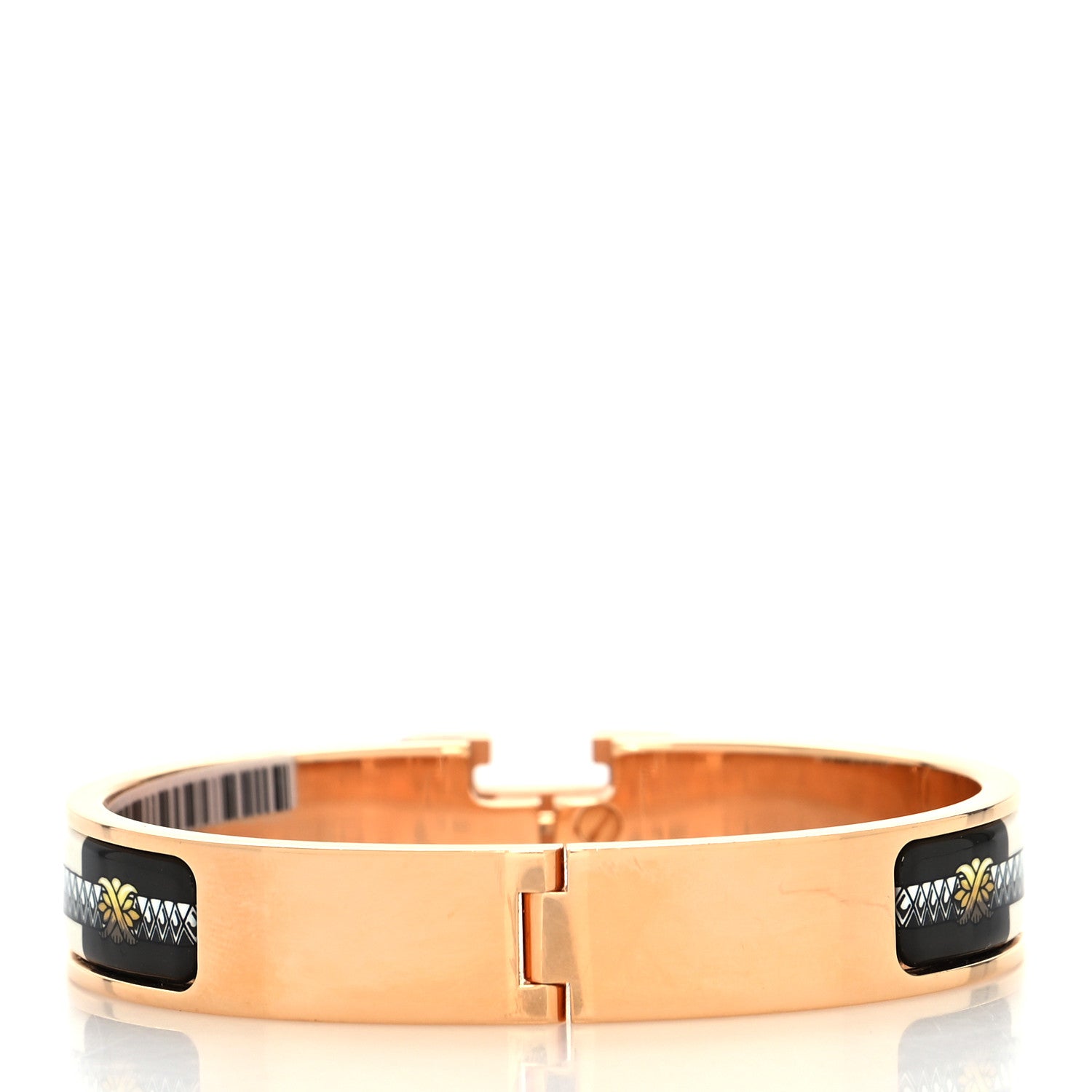 Hermes Enamel Narrow Print Cliquetis Clic Clac H Bracelet GM Songe Nuit 3 of 5