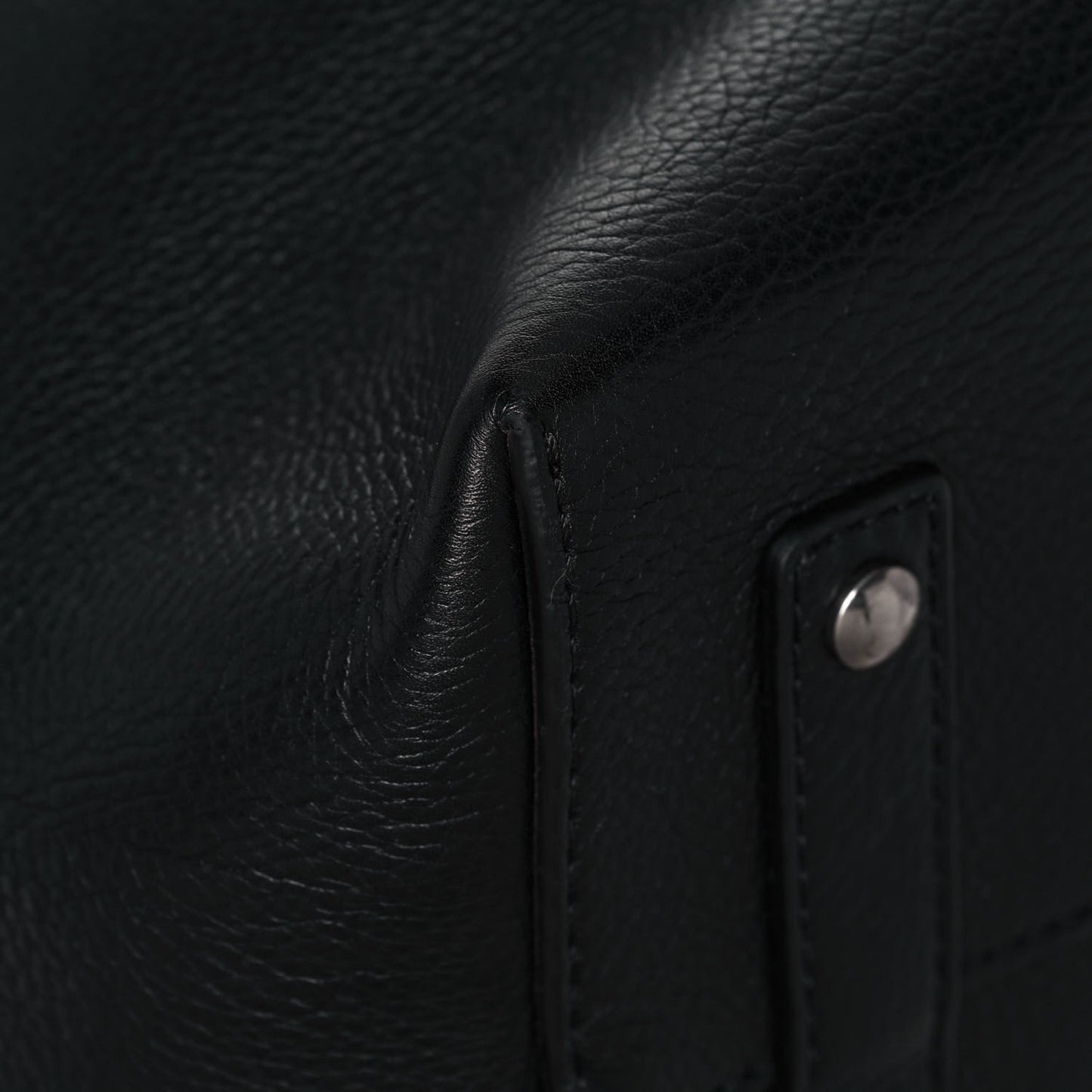 Marais Calfskin Large Belt Bag Black
