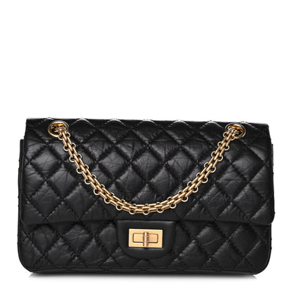 Chanel Aged Calfskin Quilted 2.55 Reissue 225 Flap Black 1 of 10