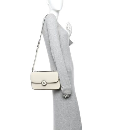Gucci Senna Calfskin Petite GG Top Handle Shoulder Bag Mystic White 2 of 14