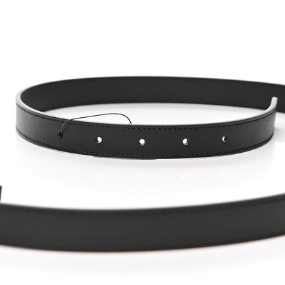 Gucci Calfskin Pearl Double G 20mm Belt 95 38 Black Cream 5 of 6