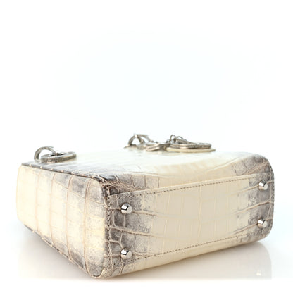 Christian Dior Niloticus Crocodile Himalaya Crystal Mini Lady Dior White 3 of 9