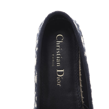 Christian Dior Oblique Embroidered Granville 15mm Espadrilles 36.5 Deep Blue 6 of 9