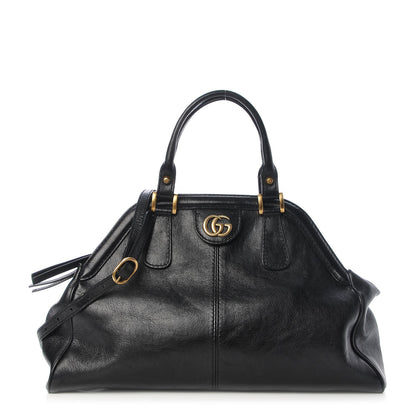Gucci Calfskin Medium Re(Belle) Top Handle Bag Black 1 of 16