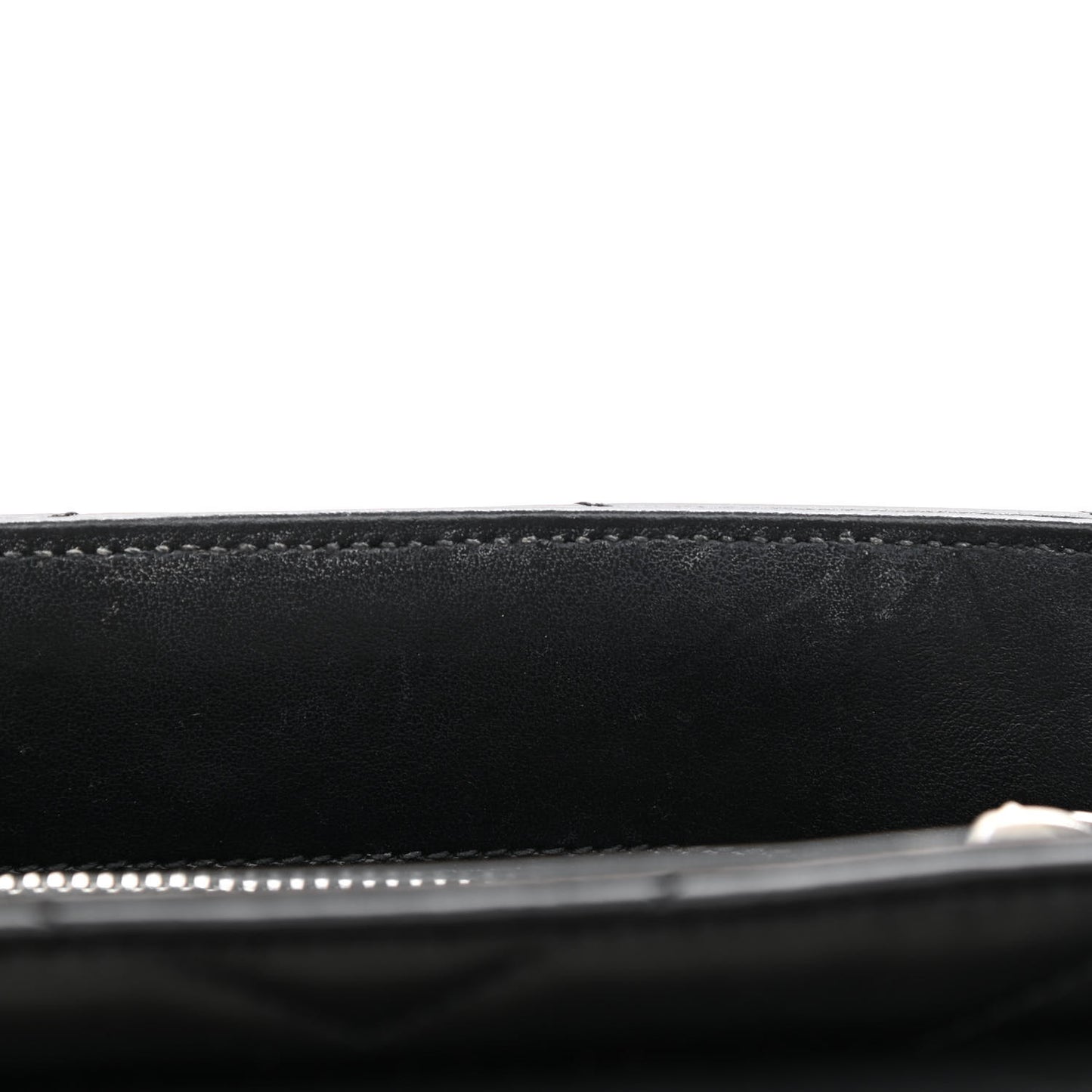 Calfskin Y Quilted Monogram Small Loulou Chain Satchel Black