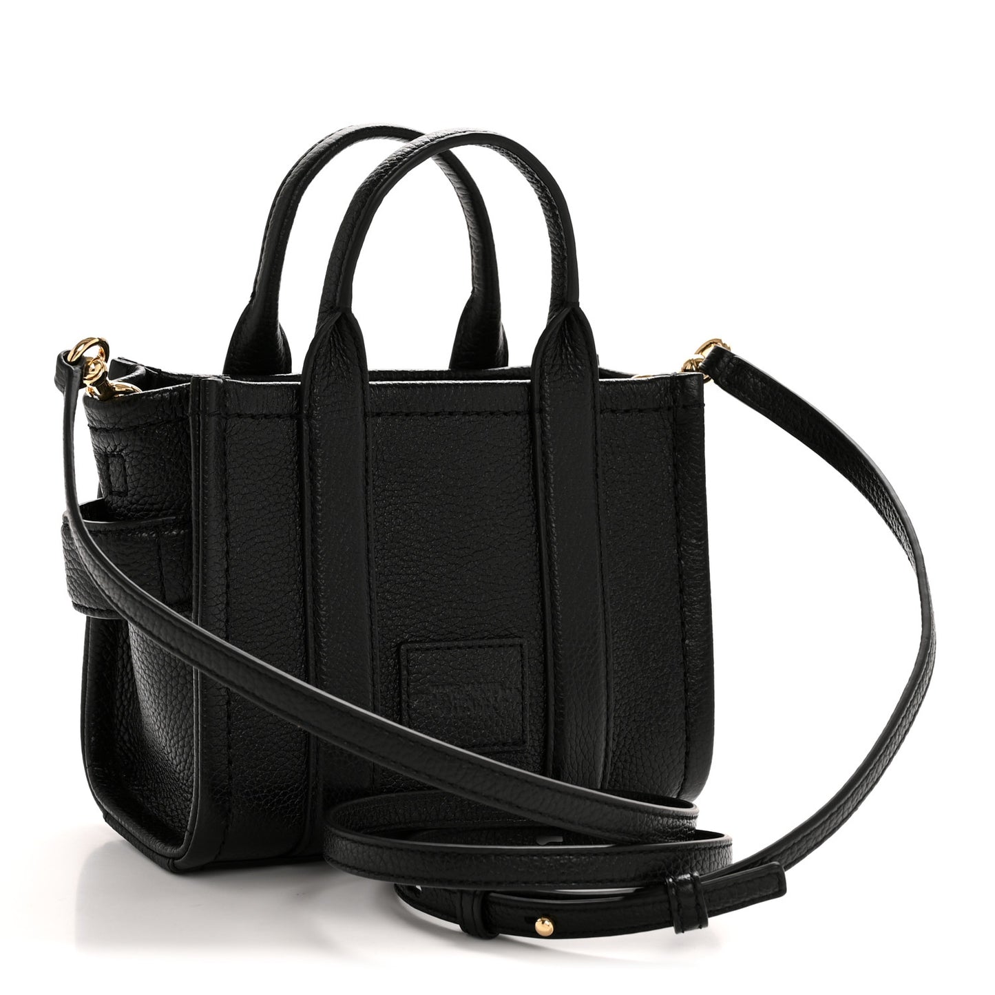 Grained Calfskin Crossbody The Tote Bag Black