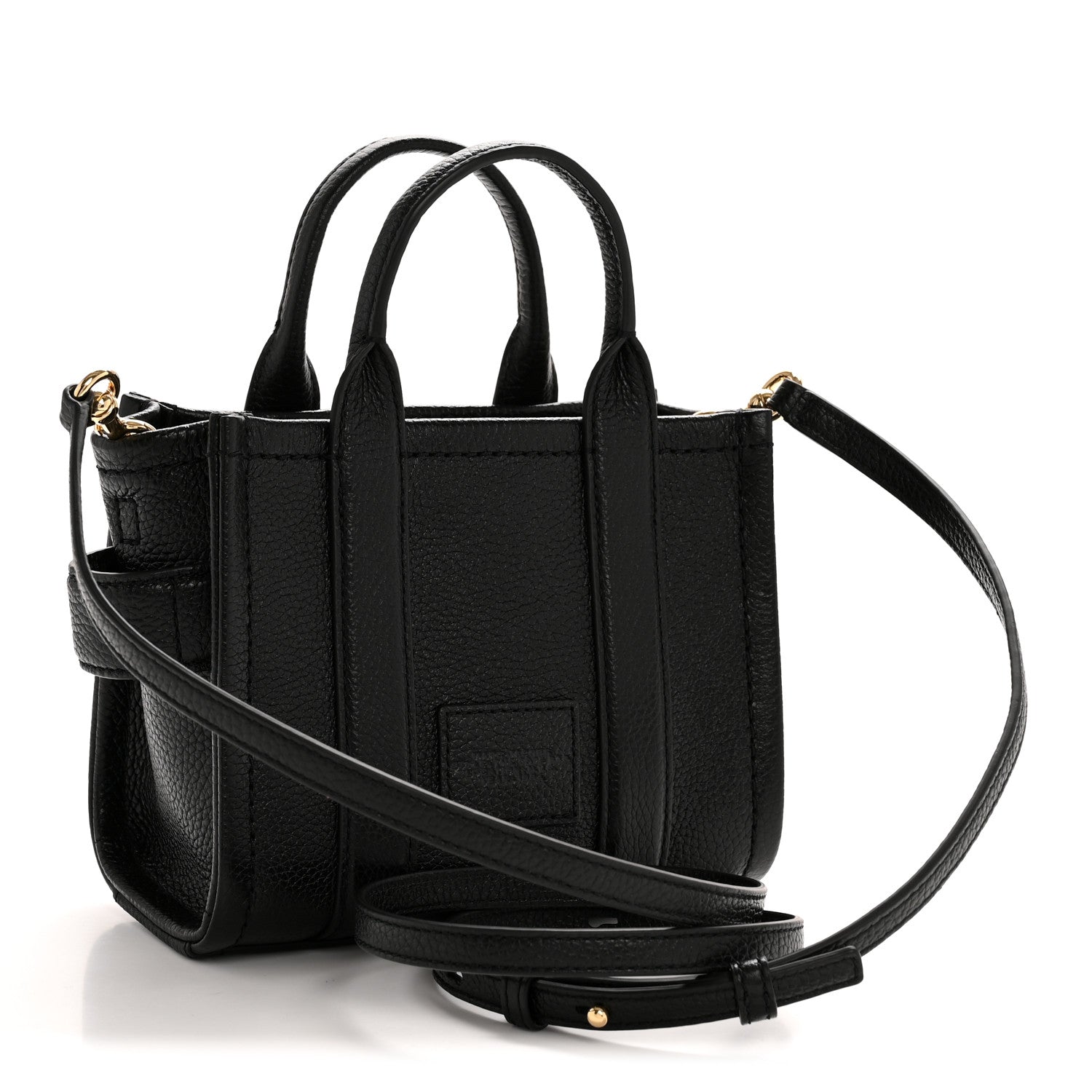 Marc Jacobs Grained Calfskin Crossbody The Tote Bag Black 3 of 14