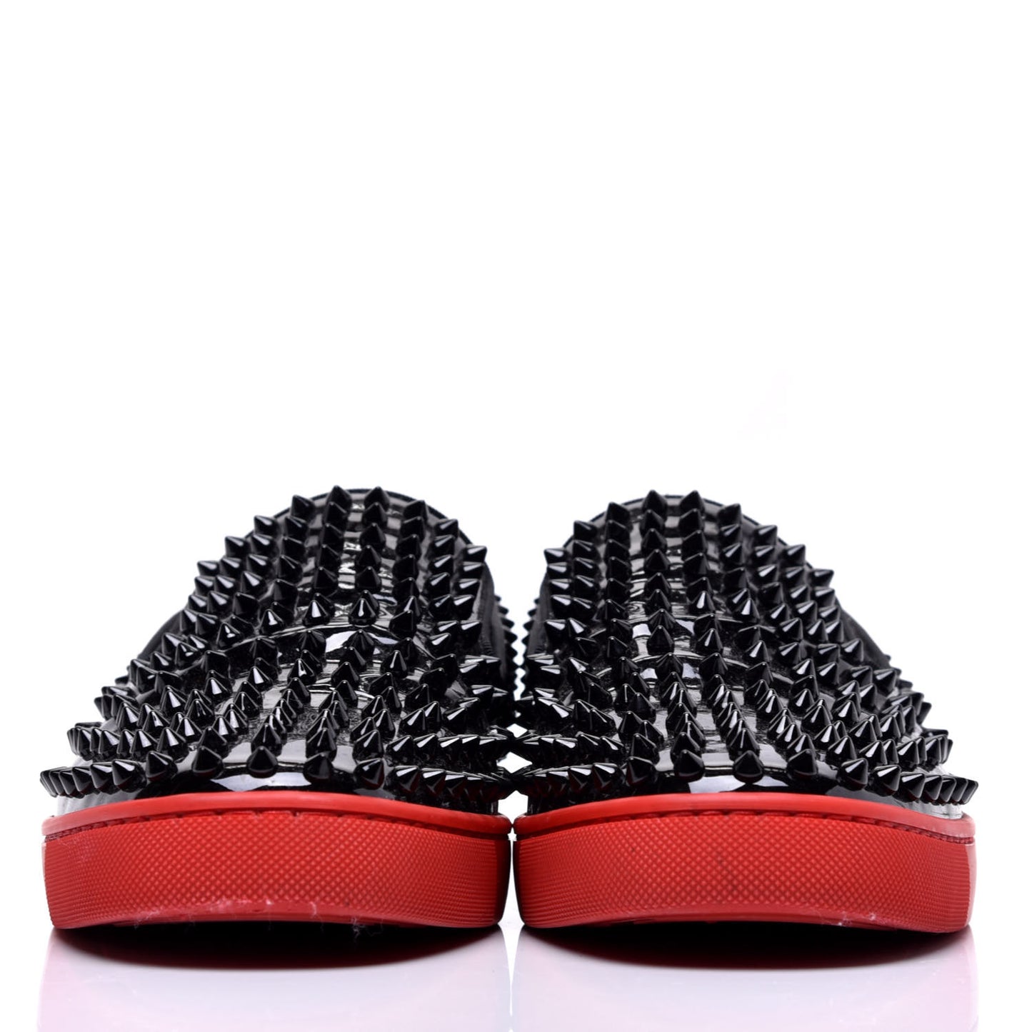 Patent Spikes Mens Roller Boat Flats 40.5 Black