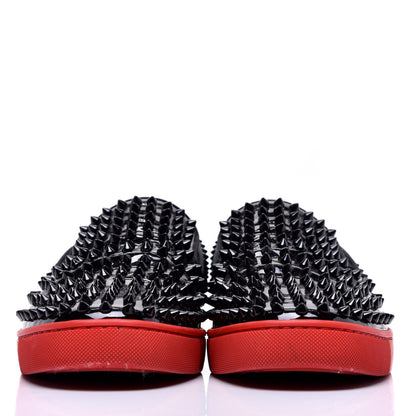 Christian Louboutin Patent Spikes Mens Roller Boat Flats 40.5 Black 2 of 7