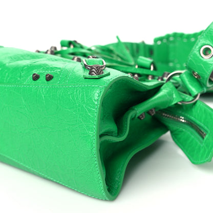 Balenciaga Agneau Arena Neo Cagole Handbag XS Kelly Green 10 of 10