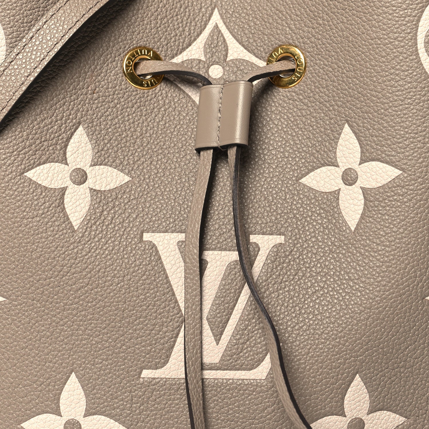 Louis Vuitton Empreinte Monogram Giant Neonoe MM Tourterelle Creme 6 of 10