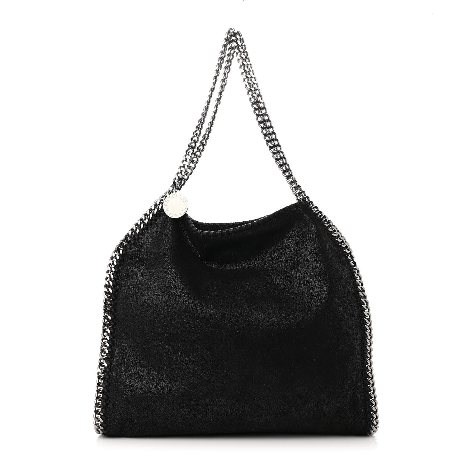Stella McCartney Shaggy Deer Small Falabella Fold Over Tote Black 1 of 9