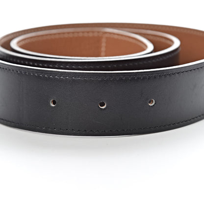 Hermes Box Togo 32mm Belt Strap 80 Black Gold 4 of 6