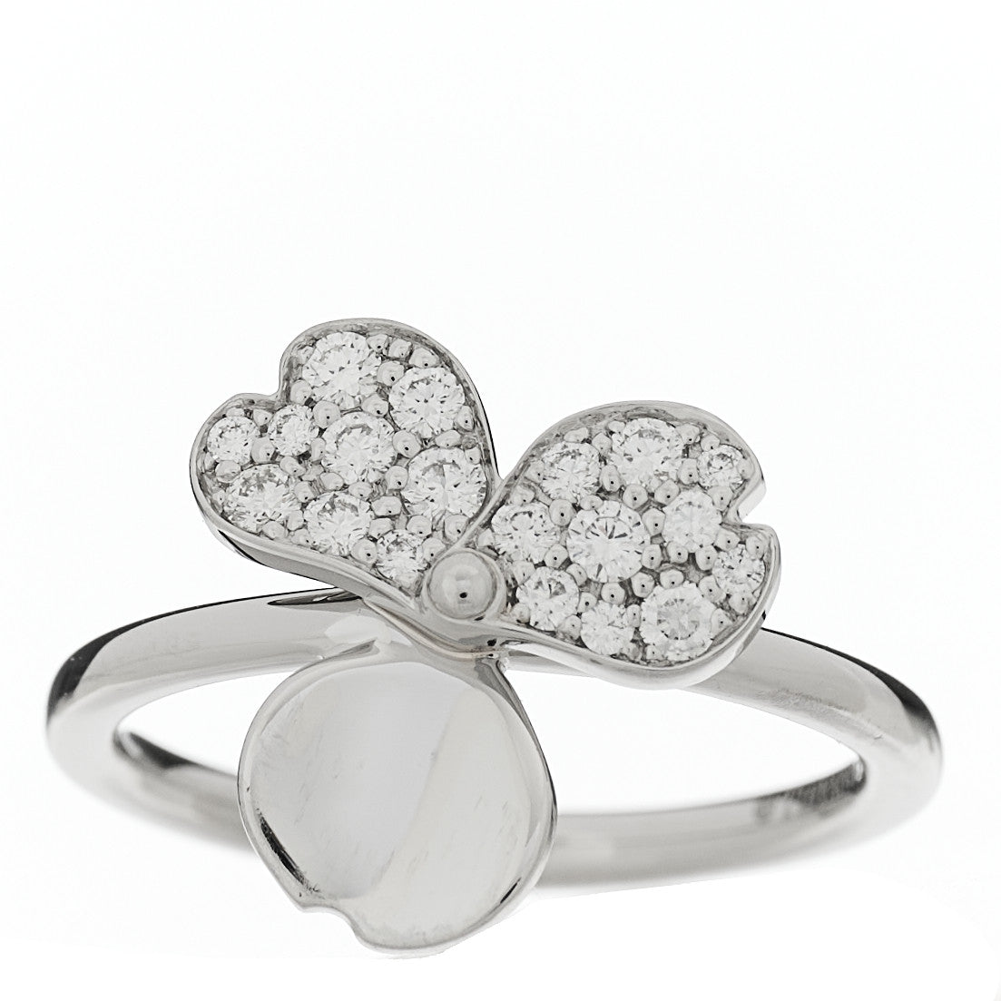 Tiffany Platinum Diamond Paper Flowers Ring 47 4 1 of 6
