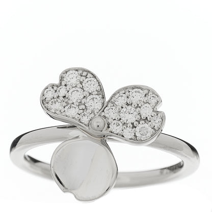 Tiffany Platinum Diamond Paper Flowers Ring 47 4 1 of 6