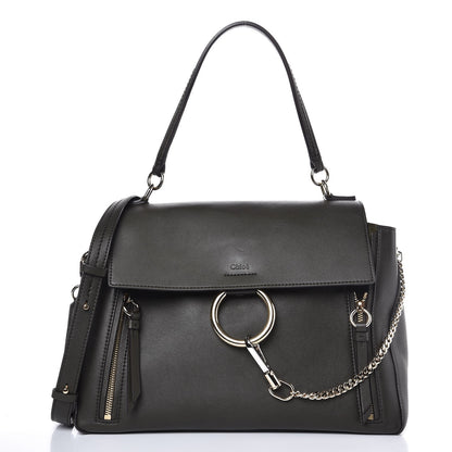 Chloe Calfskin Medium Faye Day Shoulder Bag Deep Forest 1 of 12