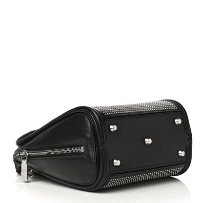 Alexander McQueen Calfskin Studded Mini Heroine Top Handle Bag Black 4 of 35