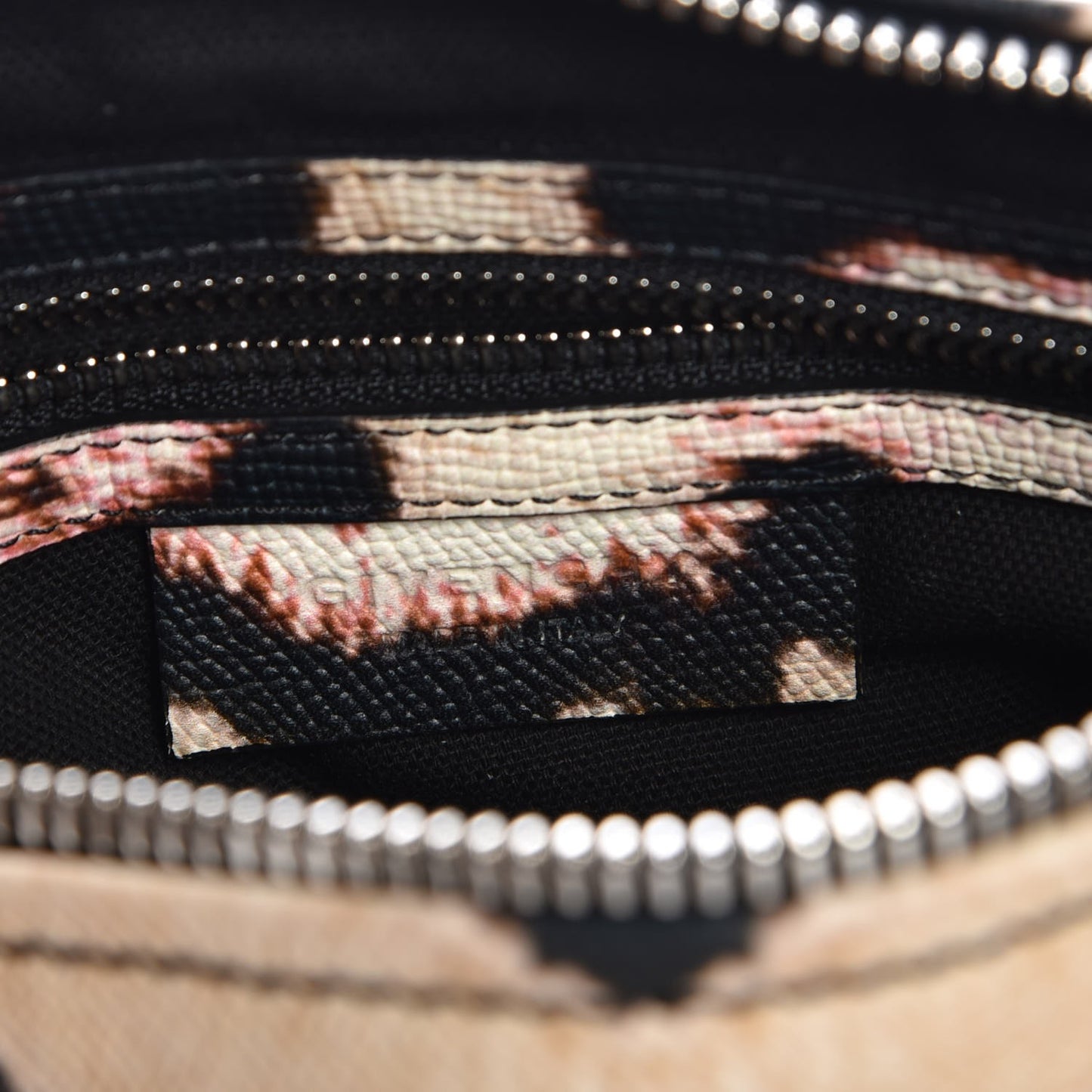 Calfskin Jaguar Print Small Pandora Multicolor