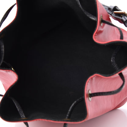 Louis Vuitton Epi Petit Bi-Color Noe Castillan Red Black 5 of 12