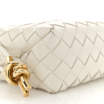 Bottega Veneta Polished Nappa Intrecciato Knot Mini Loop Camera Bag Bone 8 of 11