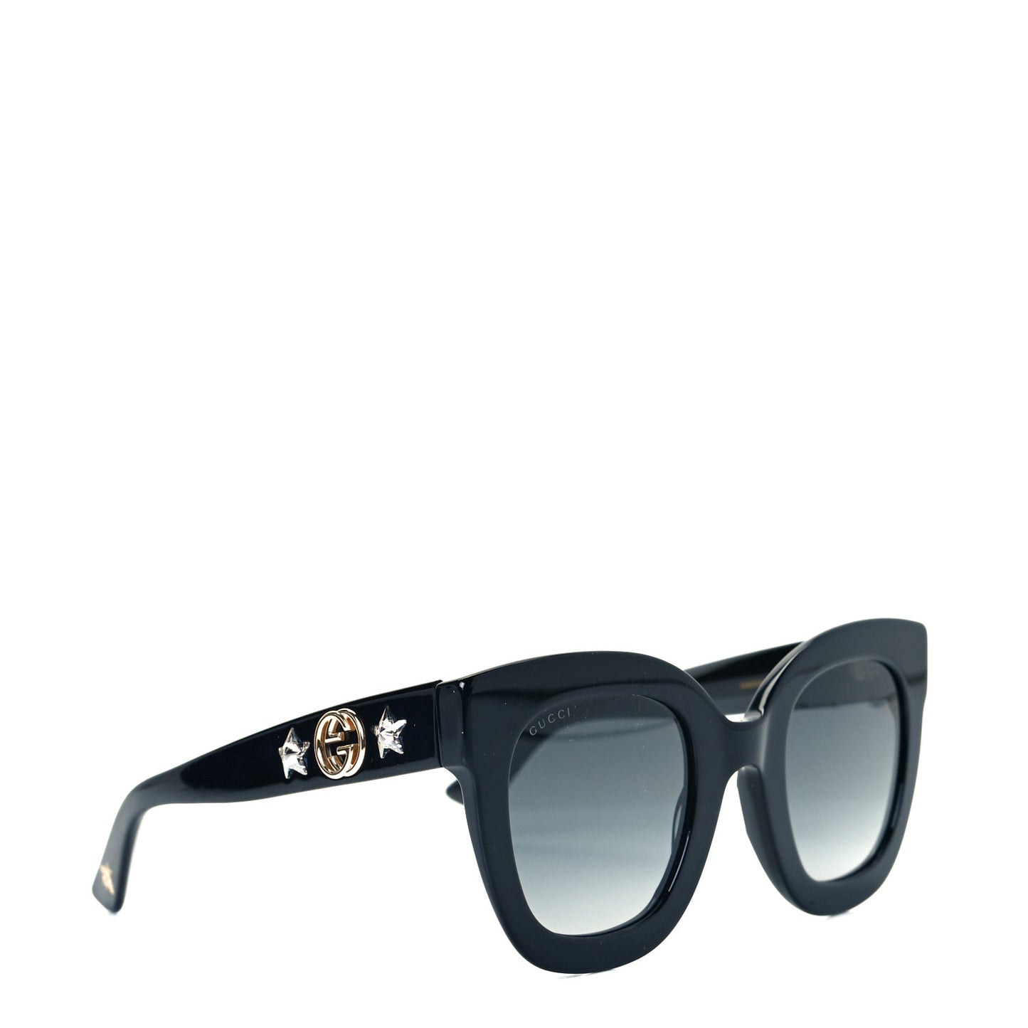 Round Frame Star Sunglasses GG0208S Black