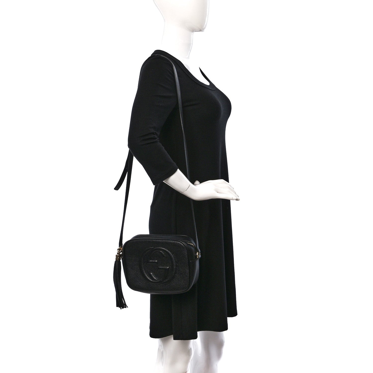 Gucci Pebbled Calfskin Small Soho Disco Bag Black 2 of 9